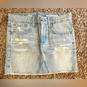 NWOT: AG Adriano Goldschmied Distressed Denim Skirt, Women’s Size 27